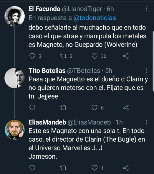 En TN no se animaron a titular con el nombre