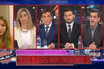 Debora Plager y Gustavo Grabia hablando confusamente de vencimiento en el tema de la segunda dosis de la vacuna Sputnik con la Directora de Migraciones, Florencia Carignano Debora Plager y Gustavo Grabia hablando confusamente de vencimiento en el tema de la segunda dosis de la vacuna Sputnik con la Directora de Migraciones, Florencia Carignano