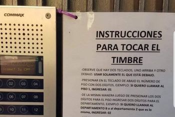 las instrucciones para tocar el timbre que se volvieron virales