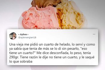 ¿debe exigir el cliente que se pese el helado frente a su vista?