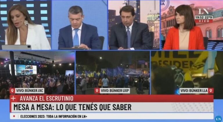 Primero Sergio Massa, últimos los medios dominantes 