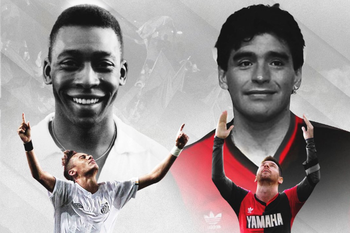 messi, maradona, pele y neymar unidos en una fecha de copa de libertadores y sudamericana