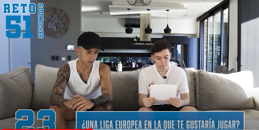 En Febrero, el Mundial Qatar 2022 era un sueño pero Enzo dijo en que Liga quisiera jugar. (captura canal Ezzequiel)