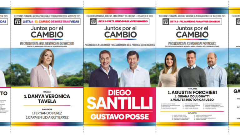El inédito detalle en boletas de Juntos por el Cambio para la provincia de Buenos Aires