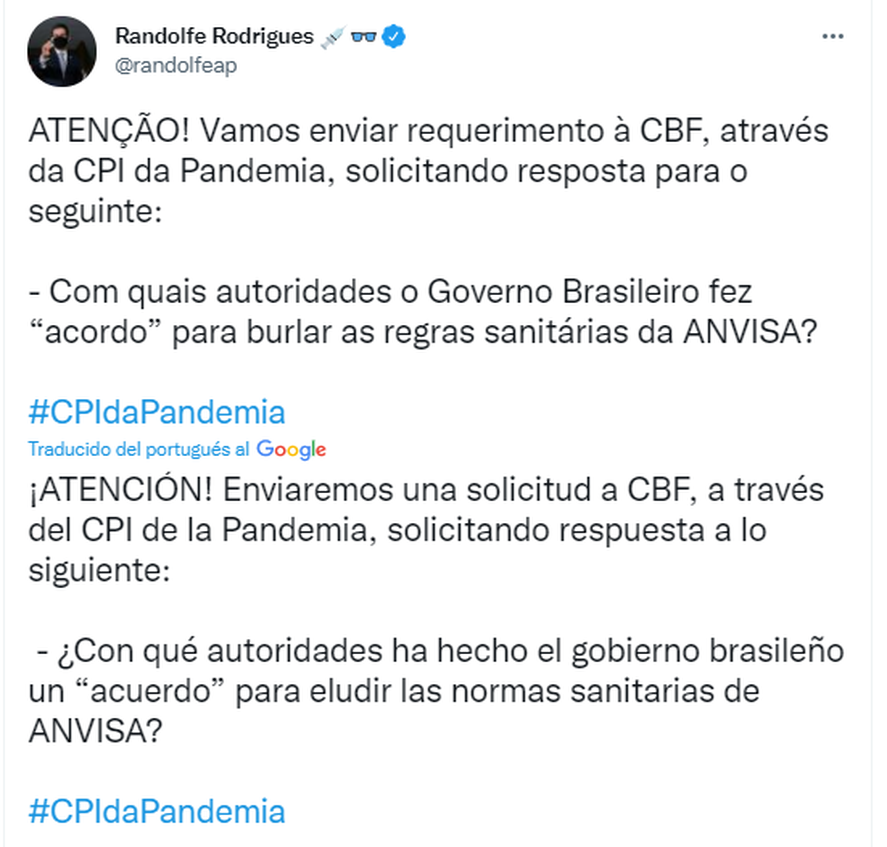 El líder de la oposición le apuntó a Bolsonaro y habló de "acuerdos".