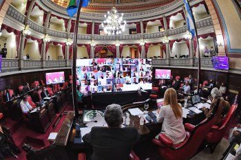 Una vez más, el Senado bonaerense sesionó de manera virtual.