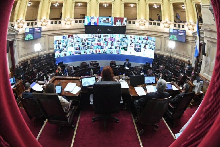 Los senadores del FdT le pidieron al FMI “abstenerse” de seguir condicionando al país