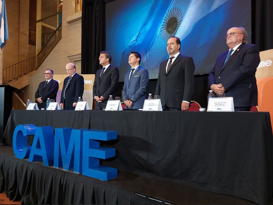 Sergio Massa inauguró el plenario federal de la Confederación Argentina de la Mediana Empresa (CAME). (Foto Prensa CAME)