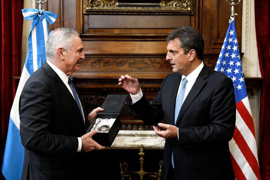 Sergio Massa se reunió con el embajador de Estados Unidos.