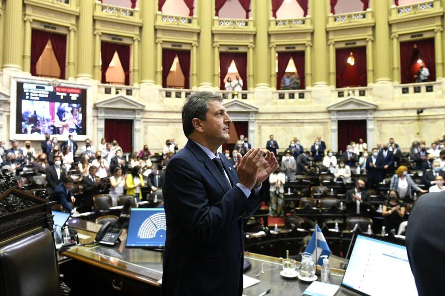 El presidente de la Cámara de Diputados de la Nación, Sergio Massa