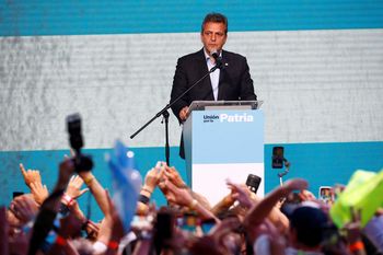 Sergio Massa habló tras su triunfo en las elecciones.