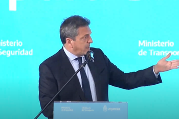 Sergio Massa lanzó un sistema de seguridad en el transporte