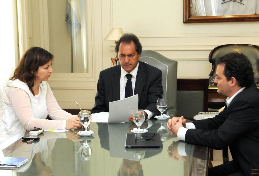 Silvina Batakis como Ministra de Economía durante la gestión de Daniel Scioli, entre 2011 y 2015.
