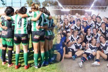 San Miguel y Vélez ascendieron a la Primera B del fútbol femenino (Fotos: prensa San Miguel y Vélez).