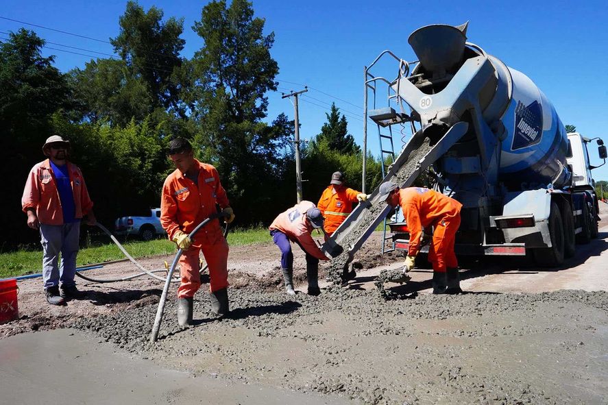 Las obras sobre la Ruta 205