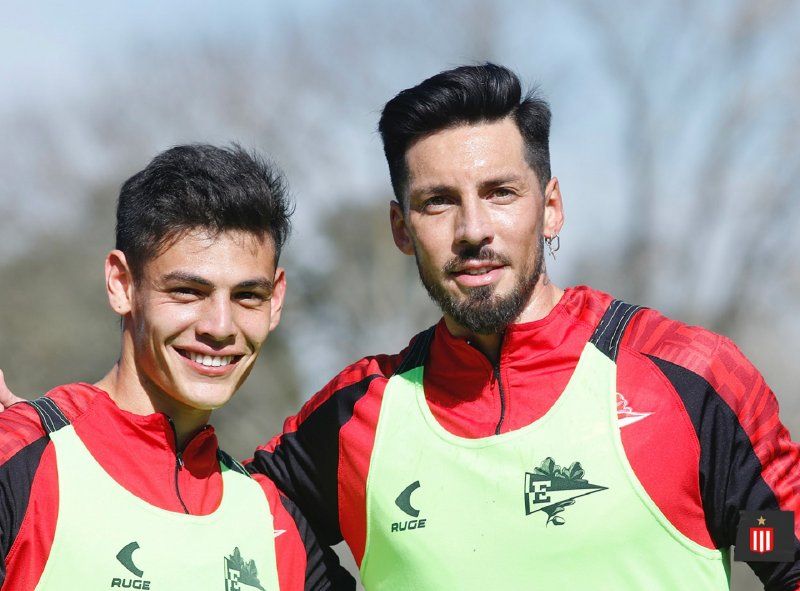 José Sosa y Franco Zapiola, en Estudiantes (Prensa EDLP)