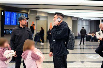 José Sosa en su arribo a la Argentina para ser refuerzo de Estudiantes