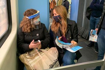 victoria tolosa paz se tomo el tren roca el ultimo dia de campana