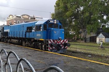 La prueba piloto se hizo sin pasajeros (Foto: Marcela Linares)