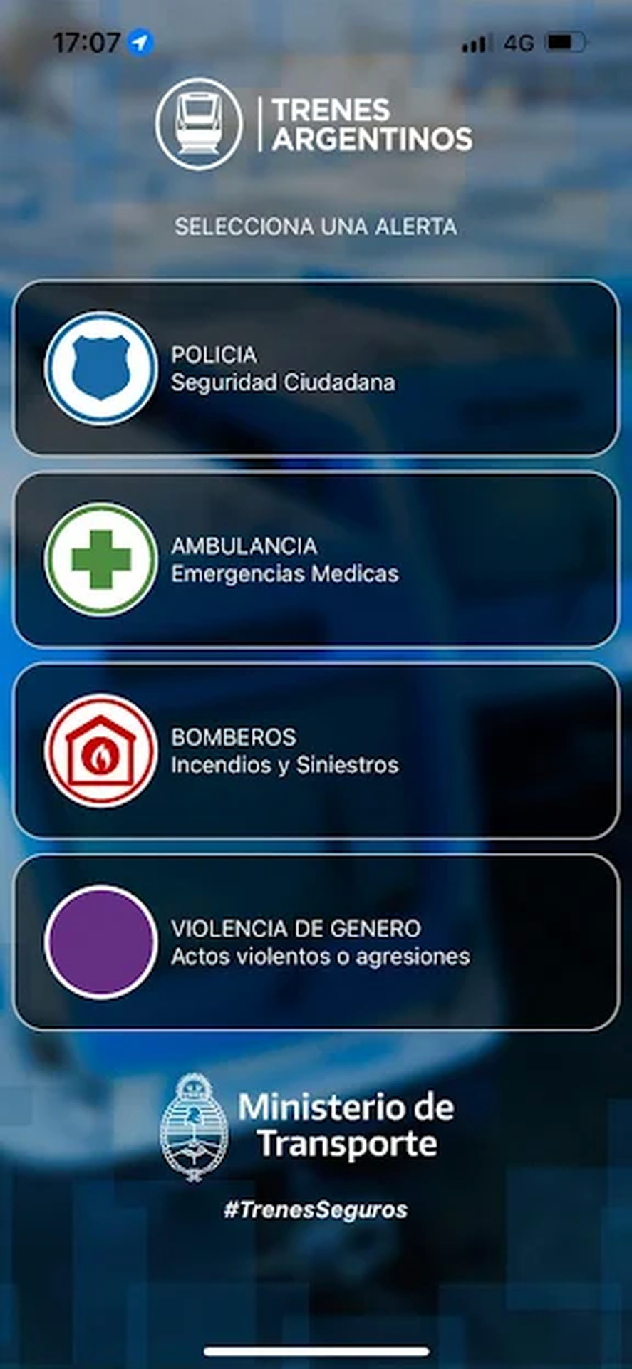 A través de esta aplicación lanzada por Trenes Argentinos Operaciones, sus usuarios también pueden denunciar casos de violencia de género. 
