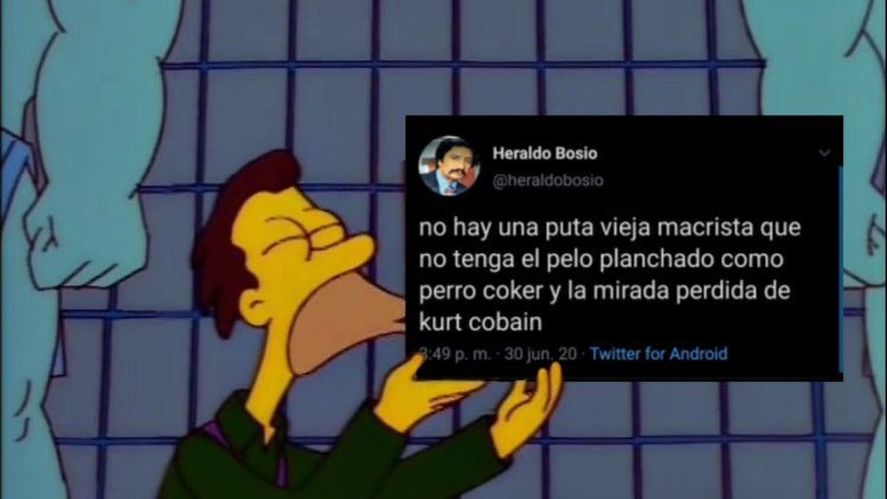 Un meme del tweet original de