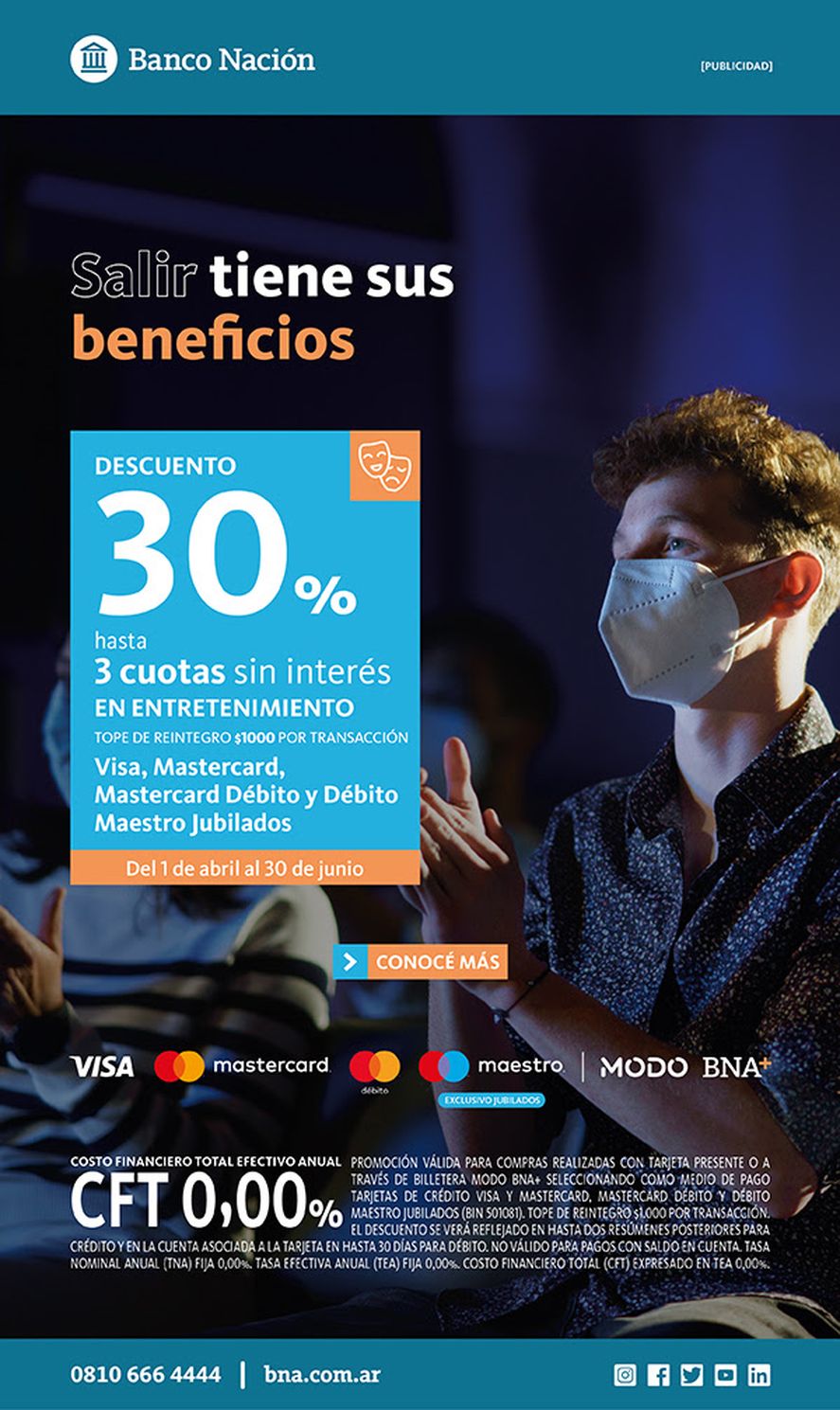 Se trata de una nueva promoción que ofrece el Banco Nación y se extenderá hasta el mes de junio.