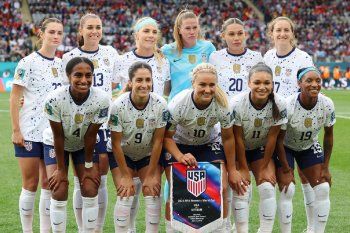 Las once de Estados Unidos en su debut en el Mundial Femenino 2023.