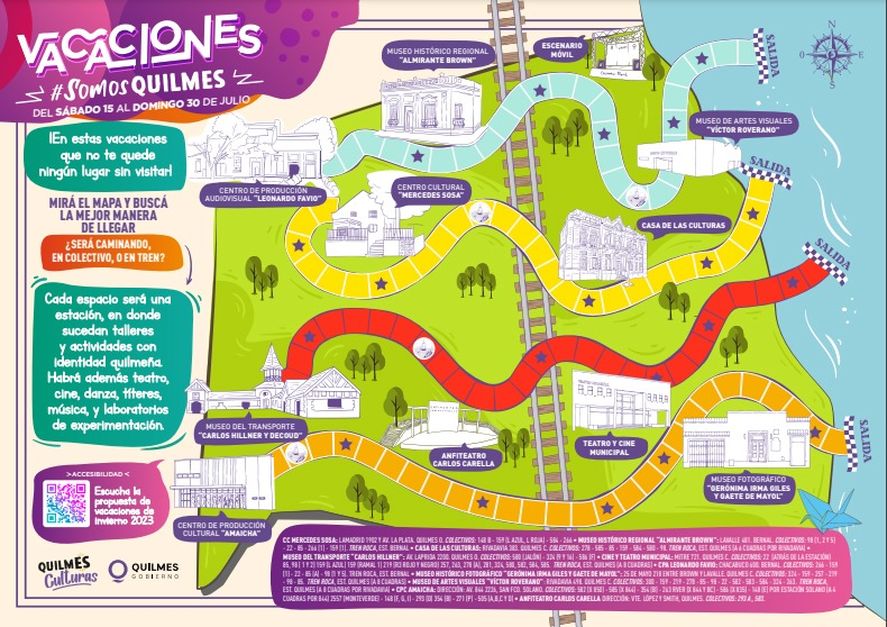 Para las vacaciones de invierno 2023, Quilmes ofrece espectáculos y actividades enfocadas en los más chicos y para toda la familia.