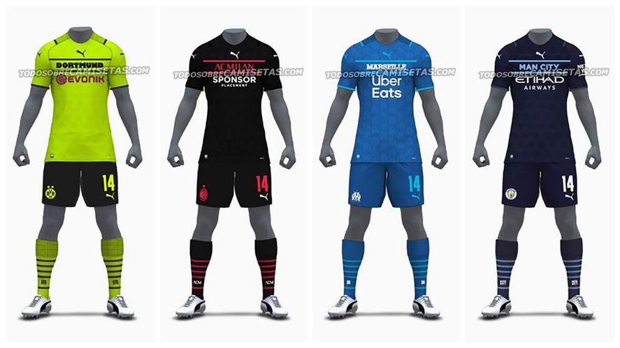 Los nuevos modelos de Puma vienen sin los escudos de los equipos en su tercera equipación.