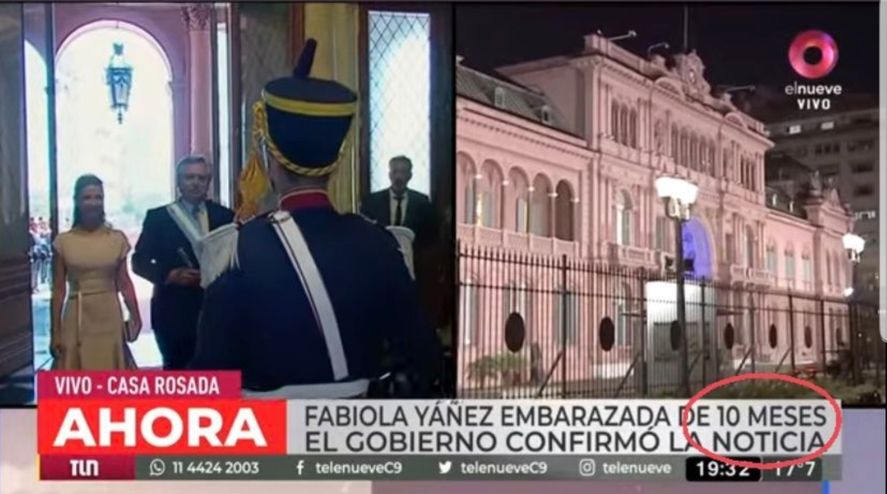 Varios medios de comunicación argentinos confundieron el tiempo que lleva de gestación el embarazo de Fabiola Yáñez. El error fue colocar