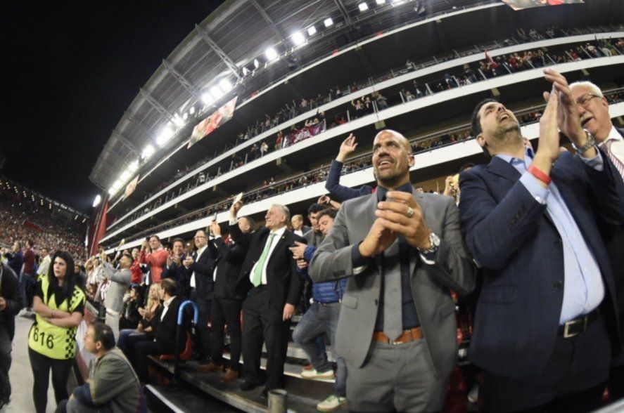 Juan Sebastián Verón en la inauguración de UNO hace un año