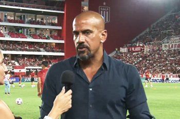 Juan Sebastián Verón, en La Noche del León de Estudiantes.