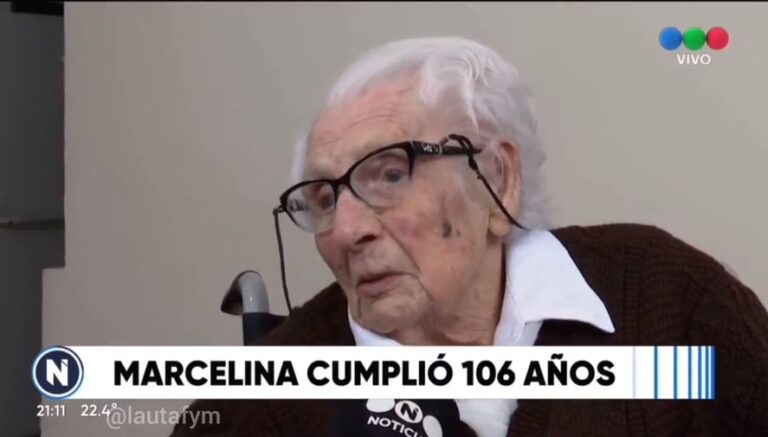 Los 106 de Marcelina: La abuela rosarina que “no quiere vivir más”