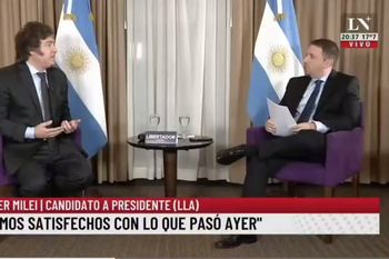 javier milei dijo ir ganando y que el voto en blanco ¿suma a massa?