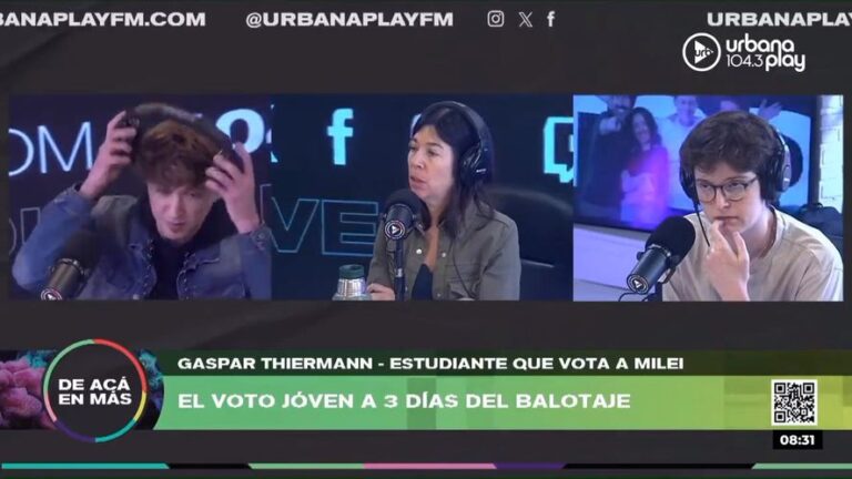 Éste es el muchacho libertario al que le agarró un ataque de ansiedad
