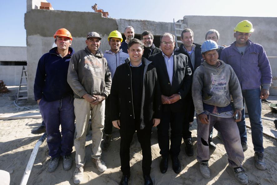 Visita a las obras de construcción del edificio de la Escuela Técnica N°1 de General Alvear