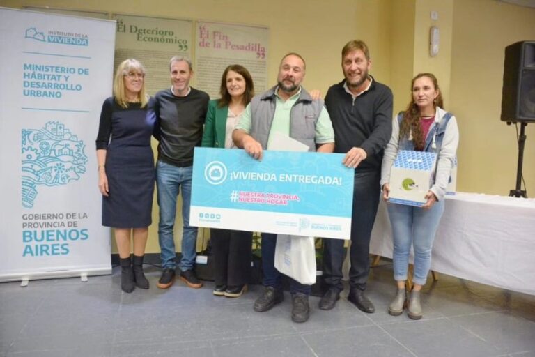 La Provincia entregó viviendas que estaban paralizadas desde el 2019 en Pergamino