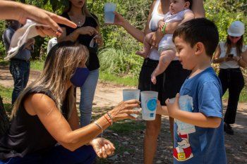 Malena Galmarini recorrió obras en Tigre (foto archivo)