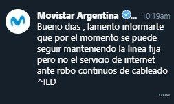 La insólita respuesta de Movistar a un usuario al que dejó sin internet en La Plata