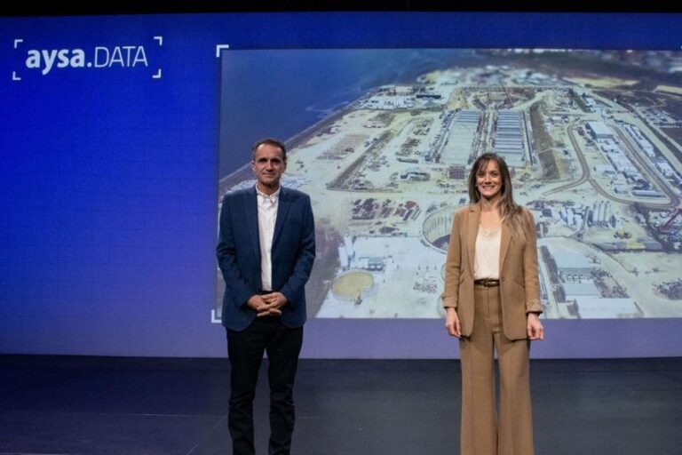 Galmarini y Katopodis lanzaron la plataforma virtual de AySA
