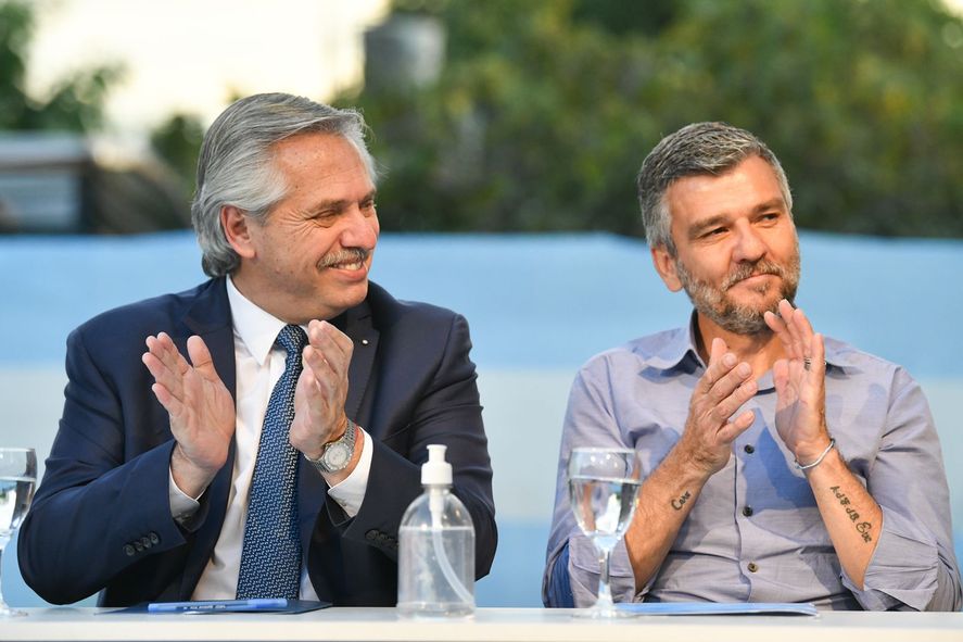El presidente Alberto Fernández anunció incremento en la Tarjeta Alimentar junto al ministro Juan Zabaleta