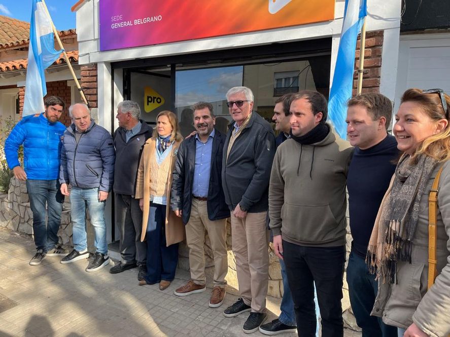 Varios dirigentes del PRO acompañaron a Cristian Ritondo en su gira por el interior.