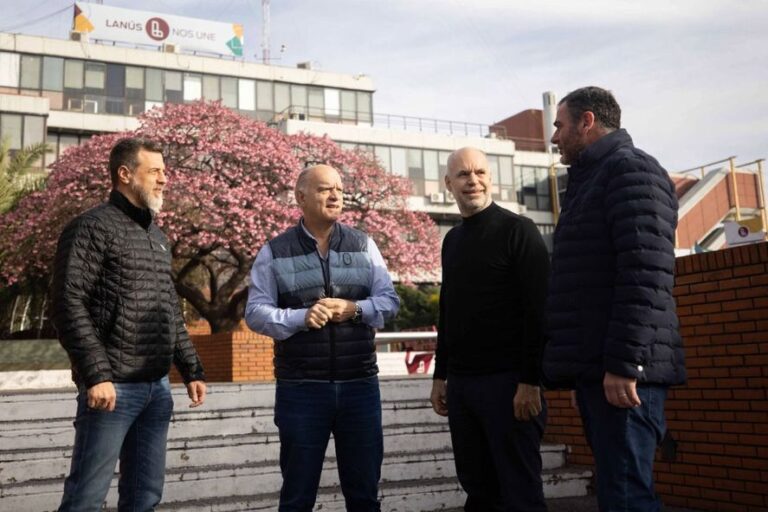 Horacio Rodríguez Larreta volvió a mostrarse con Néstor Grindetti en Lanús