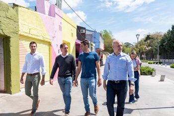 Con mensaje al campo, Diego Santilli y Rodríguez Larreta pasaron por la Segunda