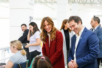 Victoria Tolosa Paz, de visita en Comodoro Rivadavia.
