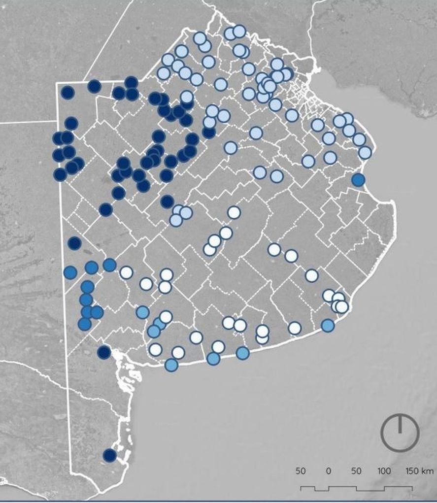 El mapa de pueblos rurales sin acceso al agua potable El mapa de pueblos rurales sin acceso al agua potable