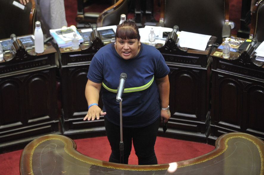 Natalia Zaracho, la encargada de presentar el proyecto de ley.