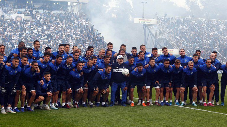 Diego Maradona en el Bosque
