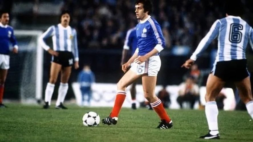 Michel Platini en acción en el Mundial Argentina 1978.