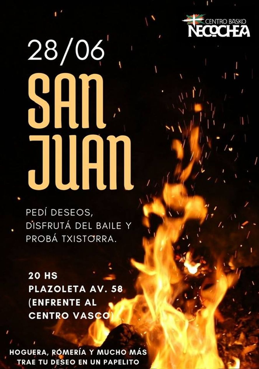 Este fin de semana se realizará la Fogata de San Juan en Necochea con actividades para toda la familia. Este fin de semana se realizará la Fogata de San Juan en Necochea con actividades para toda la familia.